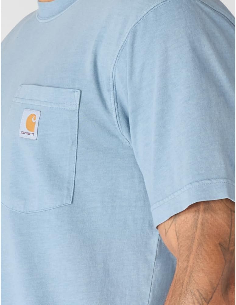 image:imageCarhartt Mens Irvine Relaxed Garment Dyed TShirtRolling Thunder