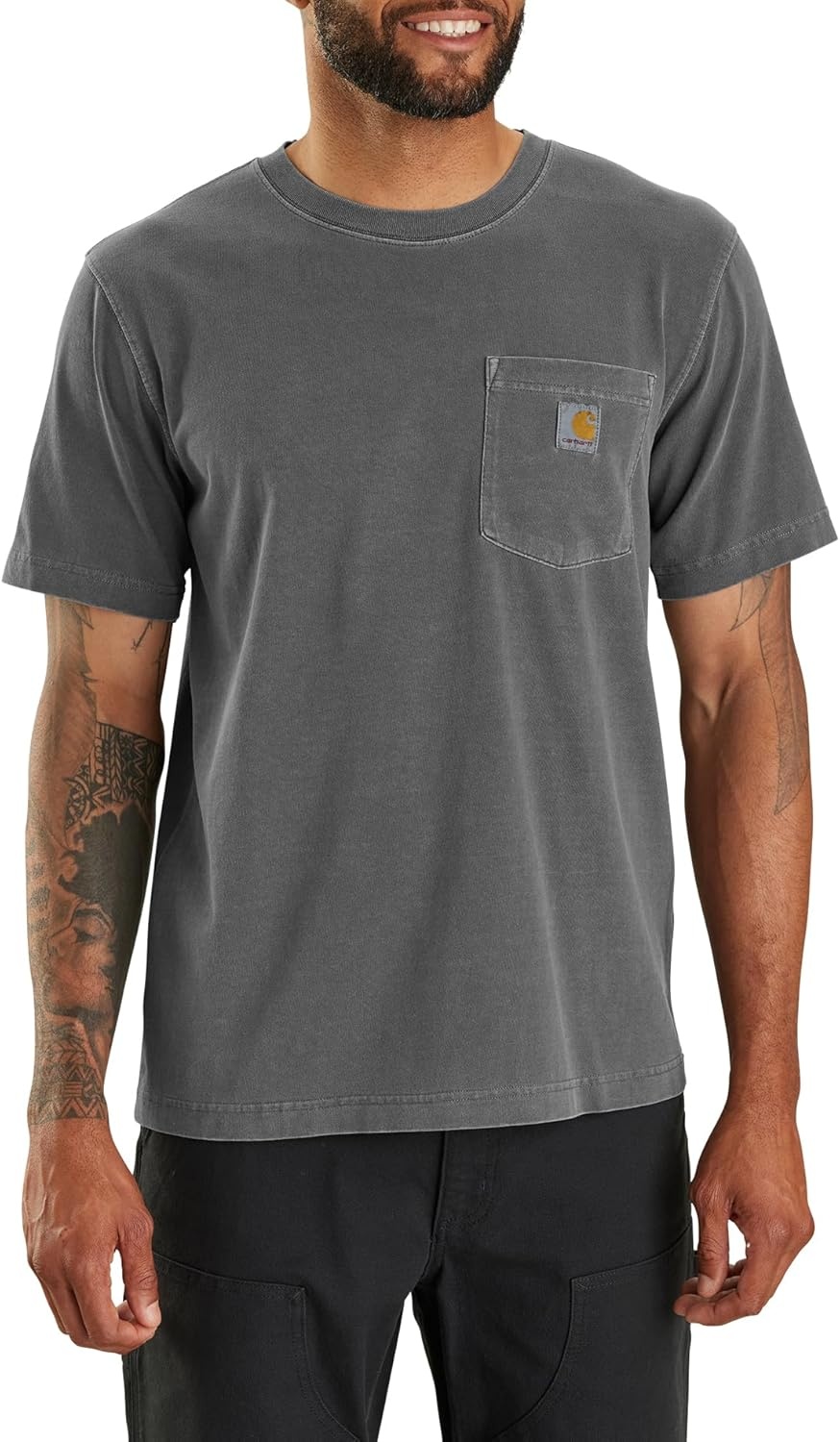 image:imageCarhartt Mens Irvine Relaxed Garment Dyed TShirtShadow