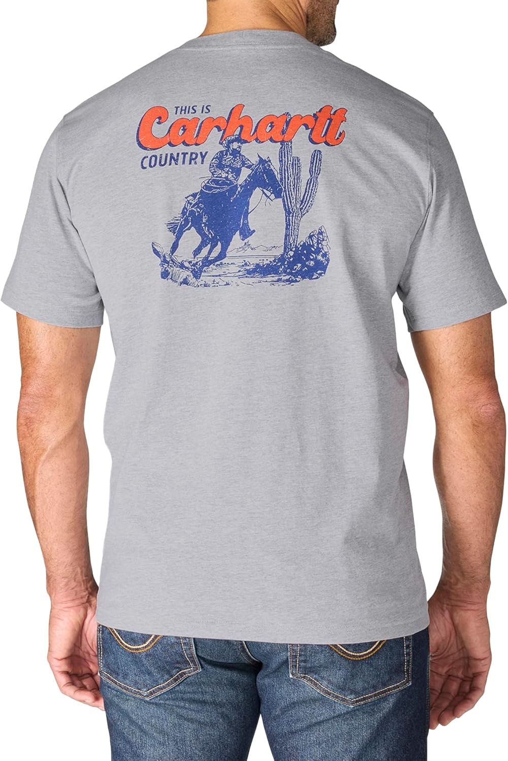 image:imageCarhartt Mens Irvine Relaxed Horse TShirtHeather Gray