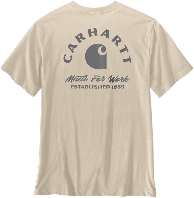 image:imageCarhartt Mens Irvine Relaxed Work TShirtOat Milk
