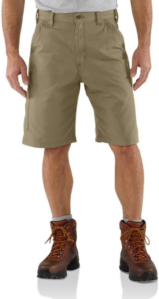 image:imageCarhartt Mens Loose 10 Canvas Dungaree ShortDark Khaki