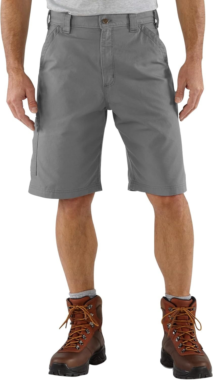 image:imageCarhartt Mens Loose 10 Canvas Dungaree ShortSteel
