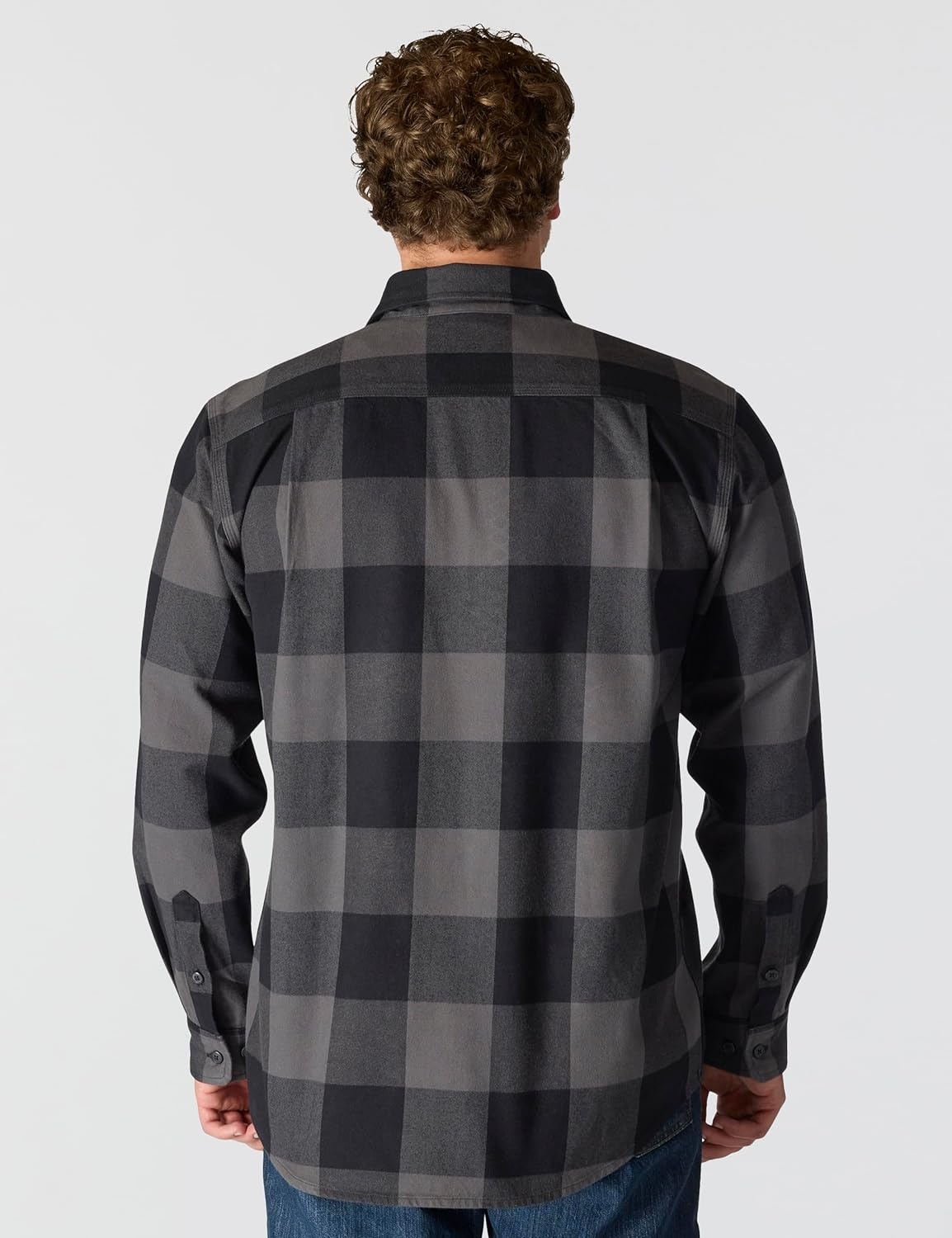 image:imageCarhartt Mens Loose Fit Heavyweight Flannel LongSleeve Plaid ShirtGravel
