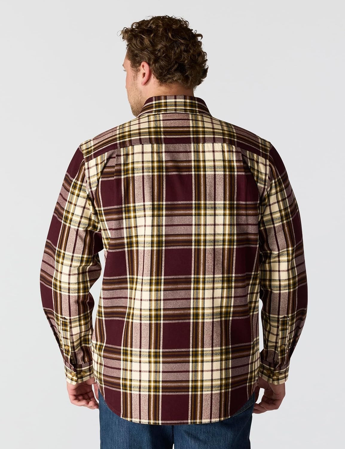 image:imageCarhartt Mens Loose Fit Heavyweight Flannel LongSleeve Plaid ShirtPort