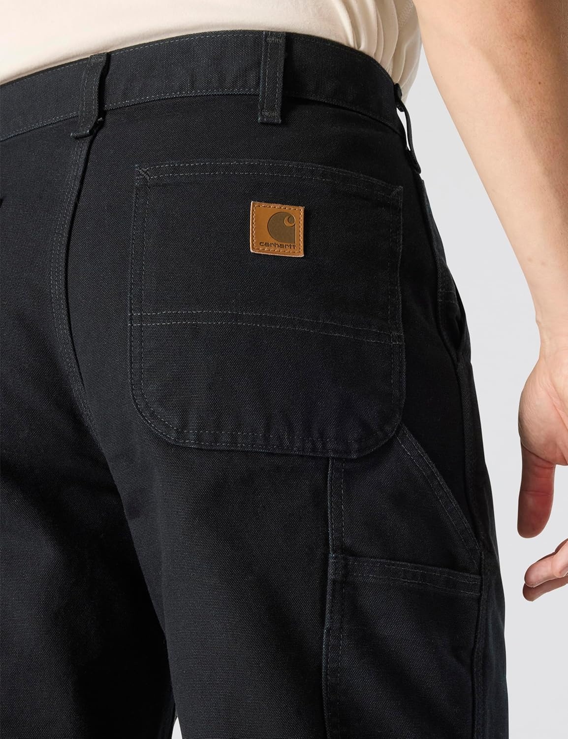 image:imageCarhartt Mens Loose Fit Washed Duck Utility Work PantBlack