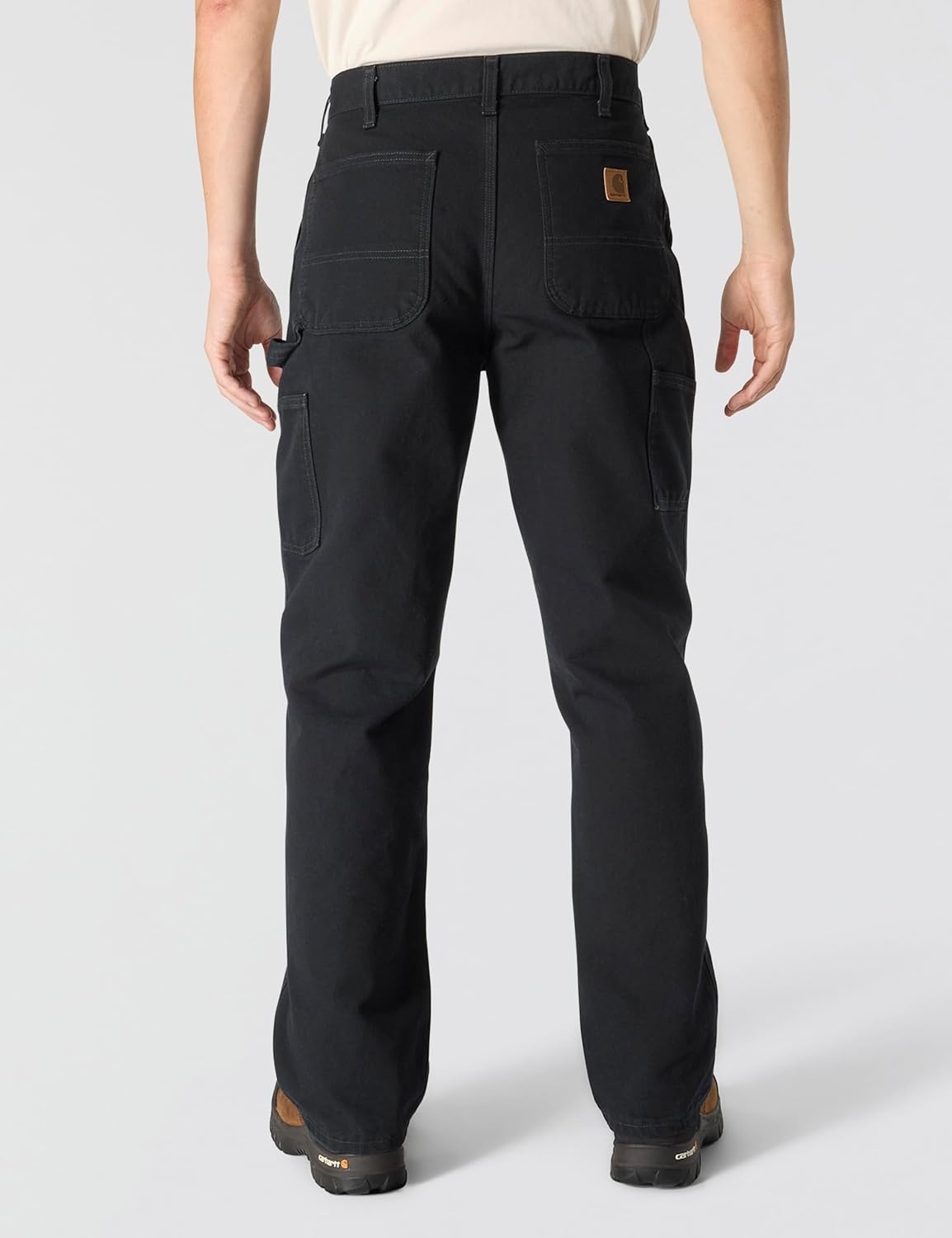 image:imageCarhartt Mens Loose Fit Washed Duck Utility Work PantBlack