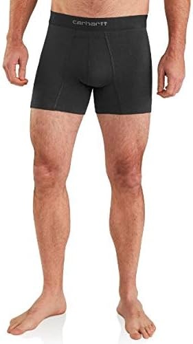 image:imageCarhartt Mens MBB124 5 Inch Basic Boxer Brief 2PackBlack
