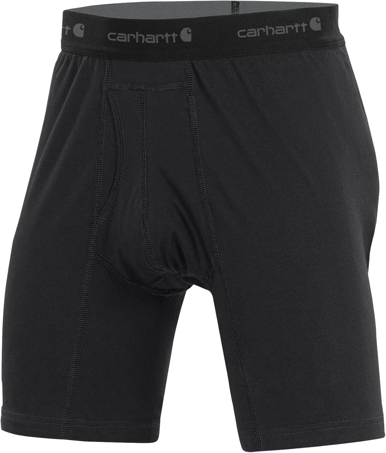 image:imageCarhartt Mens MBB124 5 Inch Basic Boxer Brief 2PackBlack