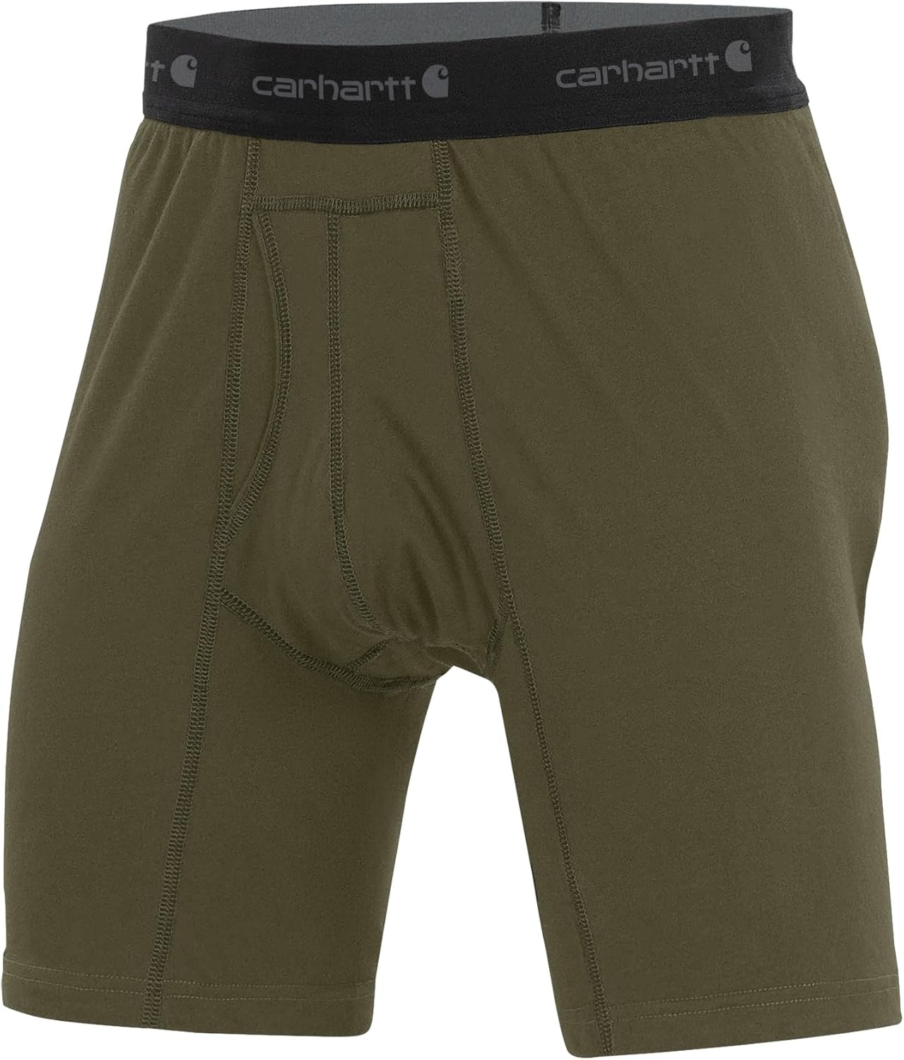 image:imageCarhartt Mens MBB124 5 Inch Basic Boxer Brief 2PackBurnt