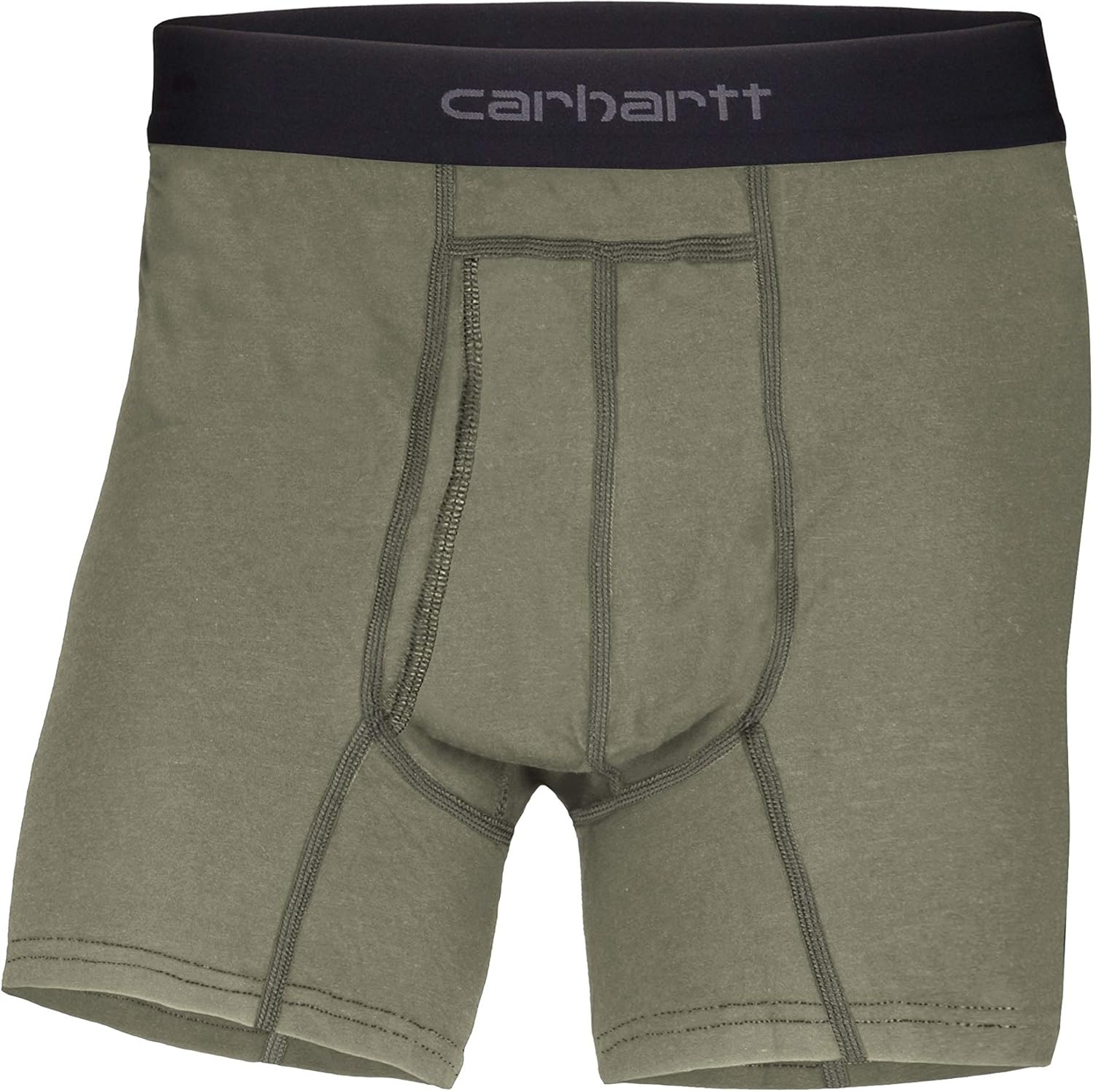 image:imageCarhartt Mens MBB124 5 Inch Basic Boxer Brief 2PackBurnt Olive