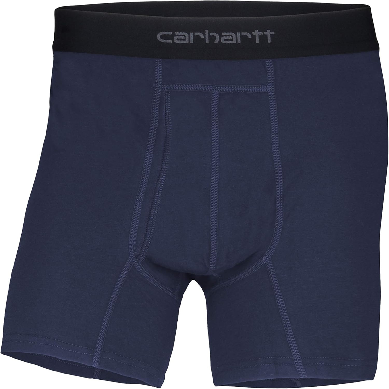 image:imageCarhartt Mens MBB124 5 Inch Basic Boxer Brief 2PackNavy