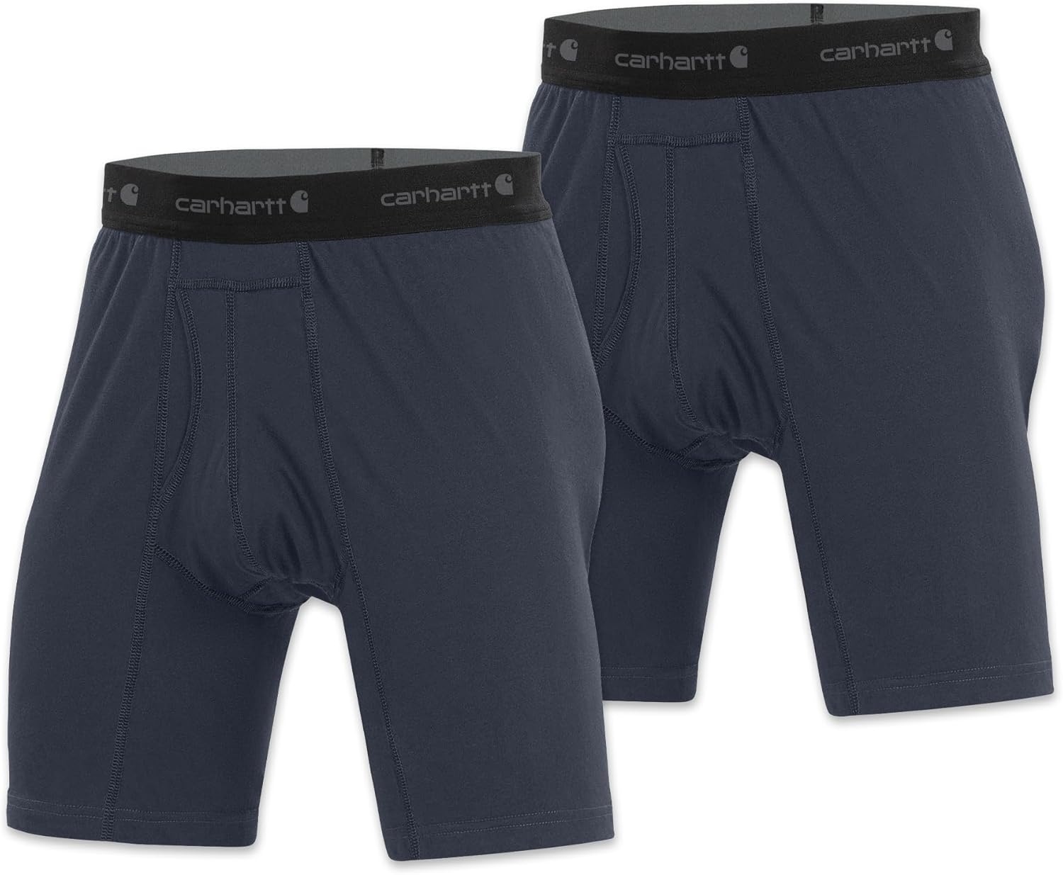 image:imageCarhartt Mens MBB124 5 Inch Basic Boxer Brief 2PackNavy