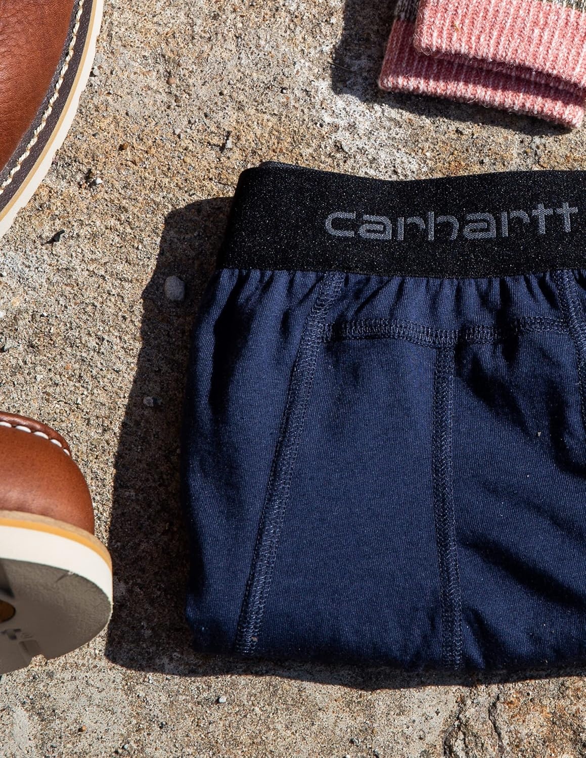 image:imageCarhartt Mens MBB124 5 Inch Basic Boxer Brief 2PackNavy