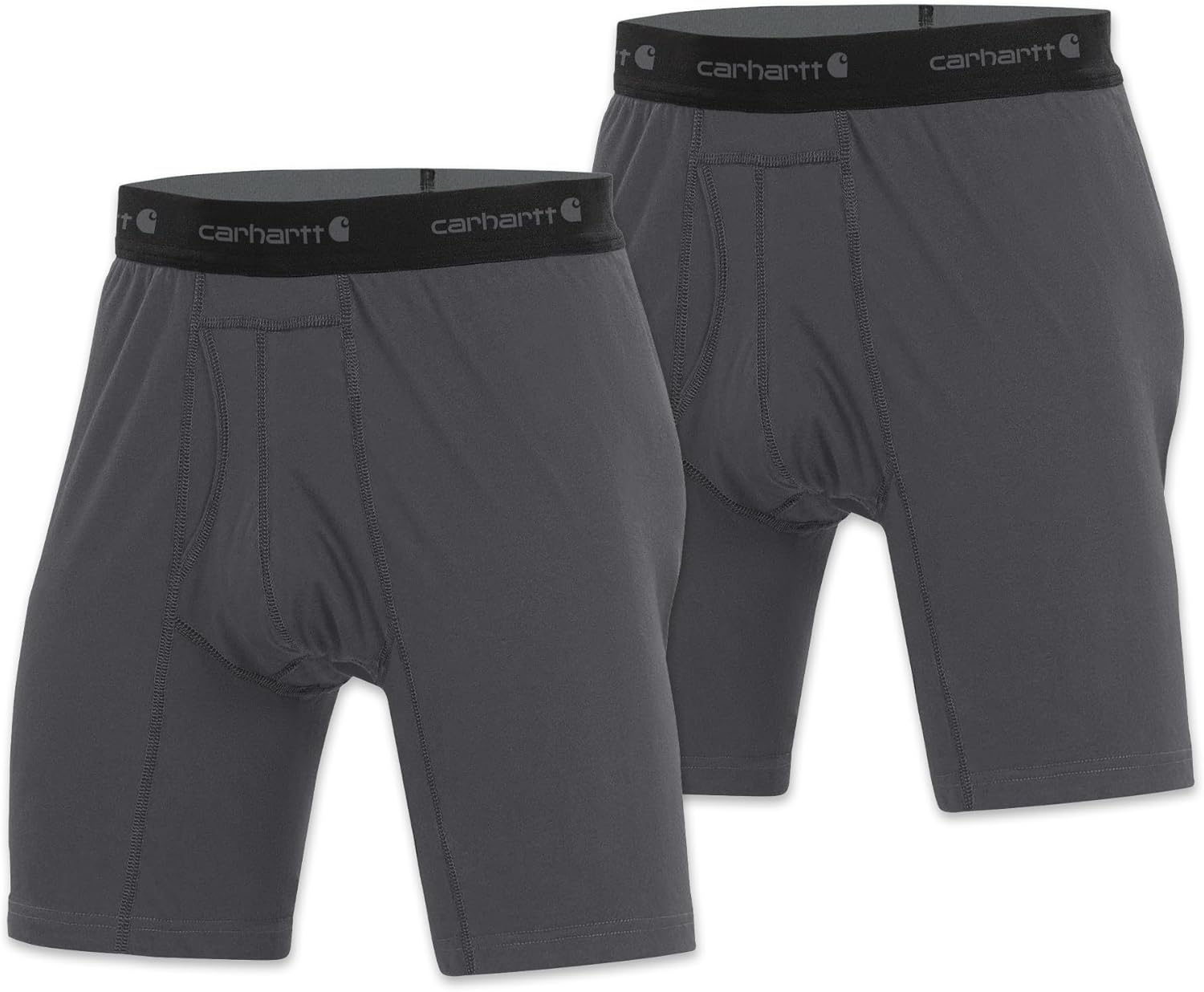 image:imageCarhartt Mens MBB124 5 Inch Basic Boxer Brief 2PackShadow