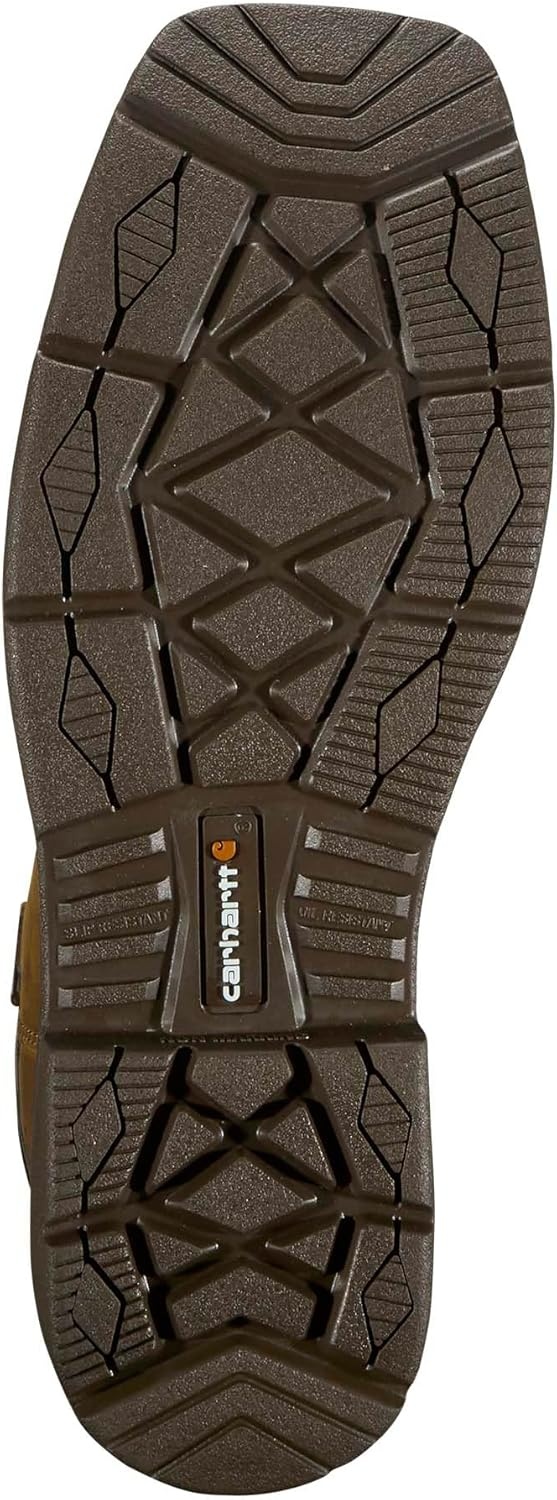 image:imageCarhartt Mens Montana 11 Waterproof Square Toe Wellington Work BootLight Brown