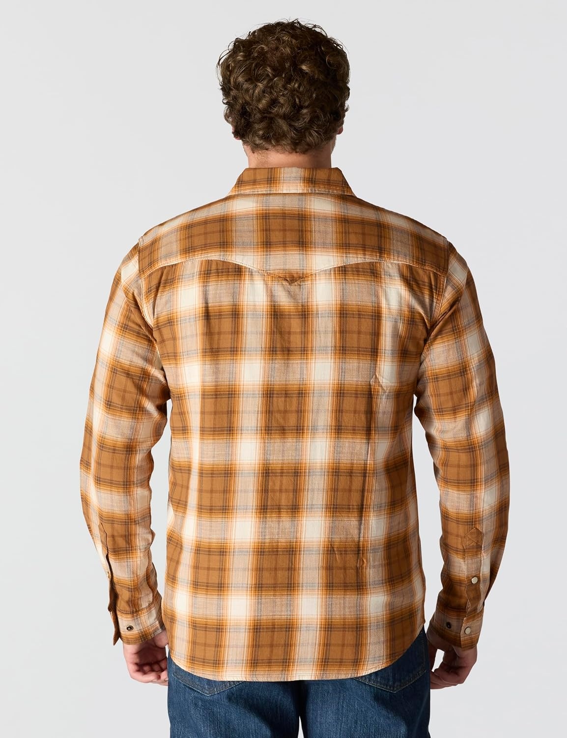 image:imageCarhartt Mens Montana Rugged Flex Relaxed Fit Lightweight LongSleeve SnapFront Plaid ShirtCarhartt Brown
