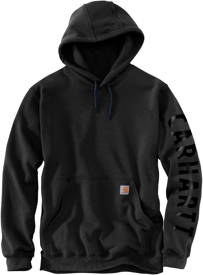 image:imageCarhartt Mens Rain Defender Loose Fit Midweight Logo Graphic SweatshirtBlack