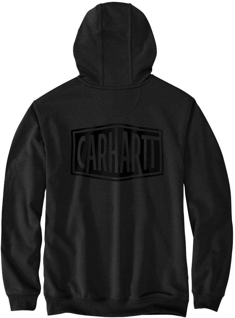 image:imageCarhartt Mens Rain Defender Loose Fit Midweight Logo Graphic SweatshirtBlack