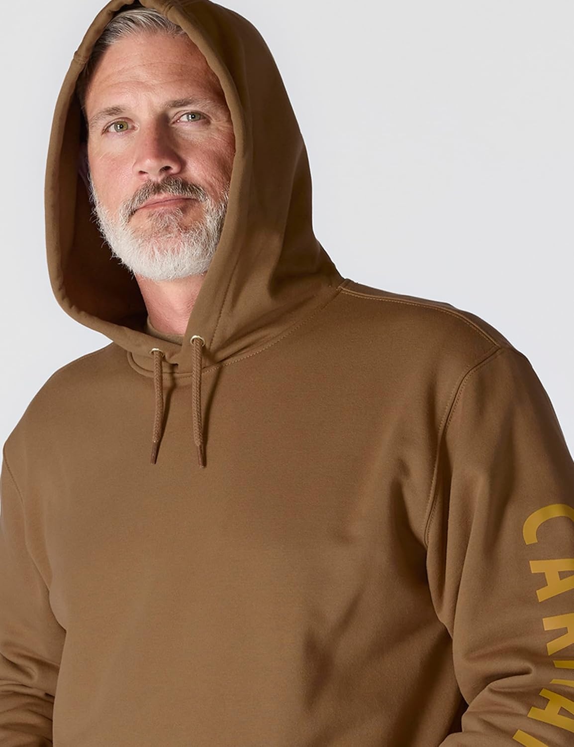 image:imageCarhartt Mens Rain Defender Loose Fit Midweight Logo Graphic SweatshirtCarhartt Brown
