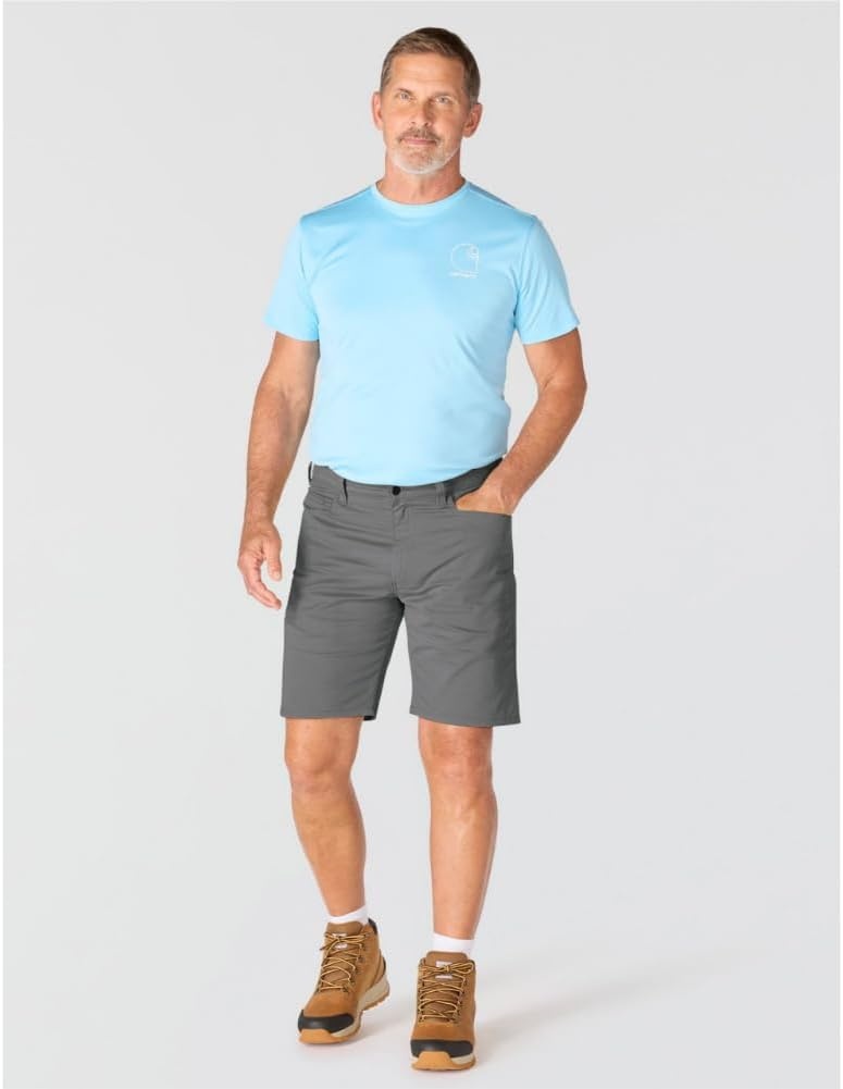 image:imageCarhartt Mens Relaxed 9 Force Huron ShortSteel