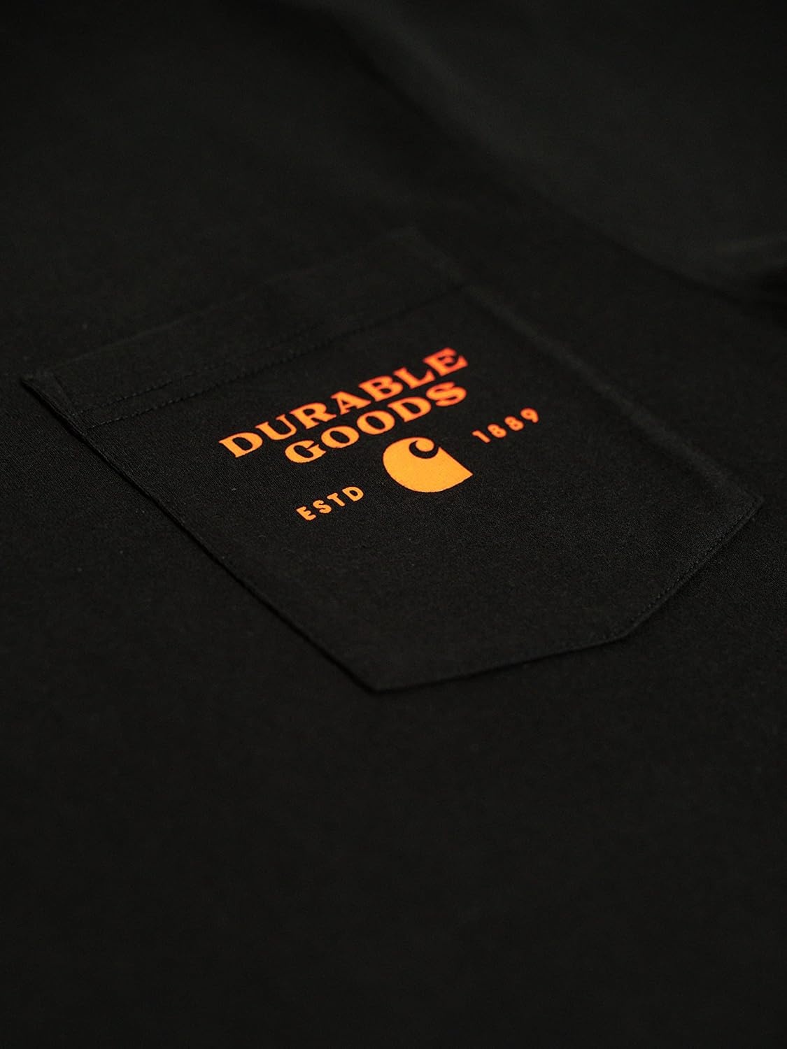 image:imageCarhartt Mens Relaxed Fit Heavyweight ShortSleeve Pocket Logo Graphic TShirtBlack