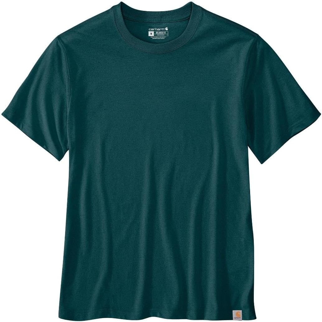 image:imageCarhartt Mens Relaxed Fit Lightweight ShortSleeve Dog Graphic TShirtGreenstone Heather