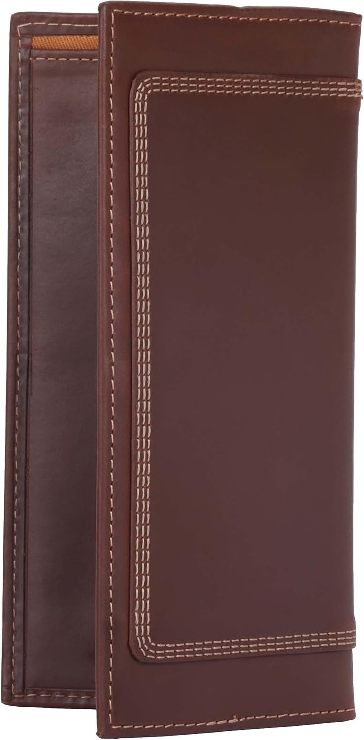 image:imageCarhartt Mens Rugged Leather Triple Stitch Wallets Available in Multiple Styles Brown TrifoldBrown Rodeo