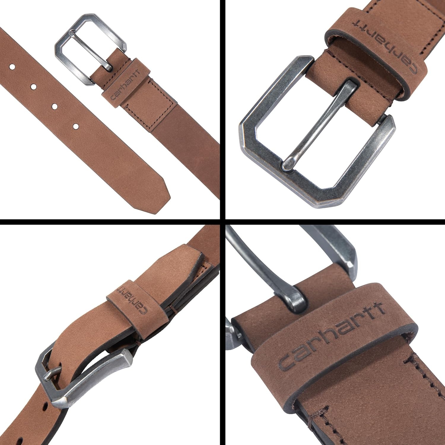 image:imageCarhartt Mens Saddle Leather BeltCarhartt Brown