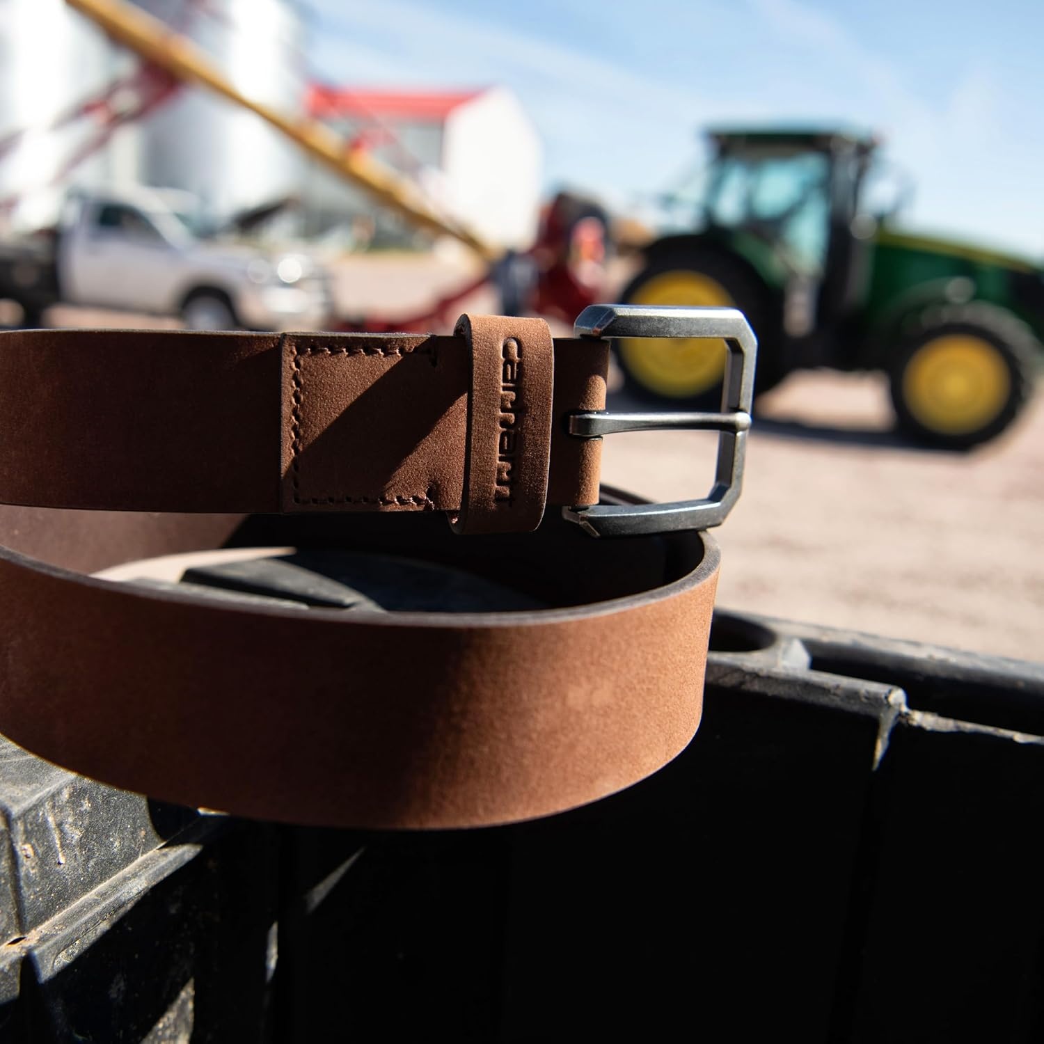 image:imageCarhartt Mens Saddle Leather BeltCarhartt Brown