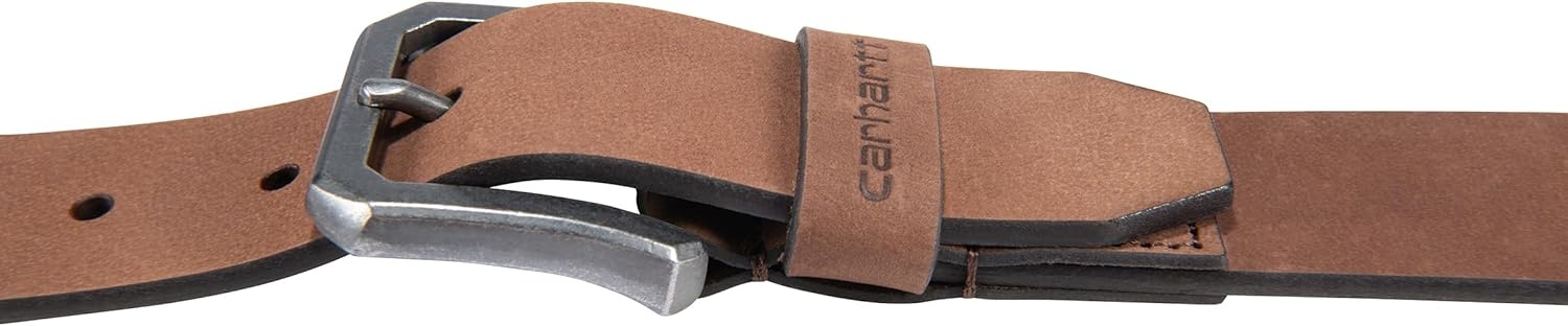 image:imageCarhartt Mens Saddle Leather BeltSaddle Leather Brown