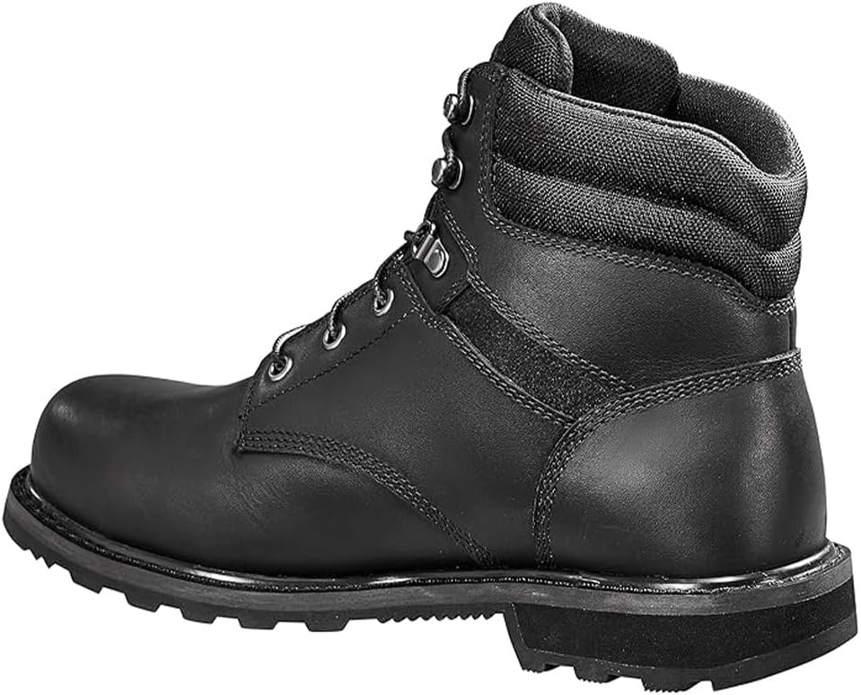 image:imageCarhartt Mens Traditional Welt 6 Steel Toe Work Boot ConstructionBlack Oil Tanned