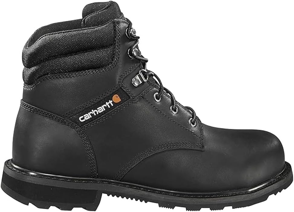 image:imageCarhartt Mens Traditional Welt 6 Steel Toe Work Boot ConstructionBlack Oil Tanned