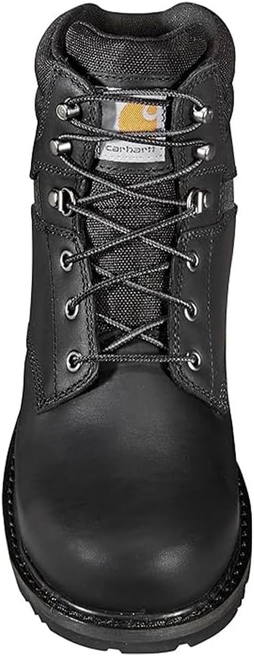 image:imageCarhartt Mens Traditional Welt 6 Steel Toe Work Boot ConstructionBlack Oil Tanned