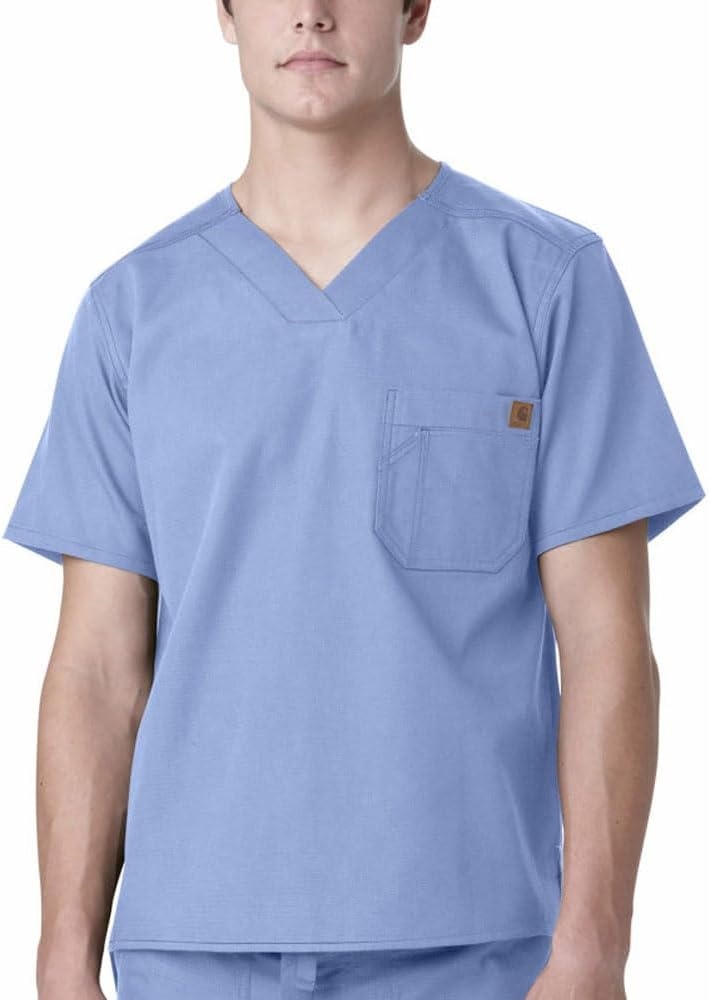 image:imageCarhartt Ripstop amp SubScrubs Scrubs for Men Utility Scrub TopsCeil Blue