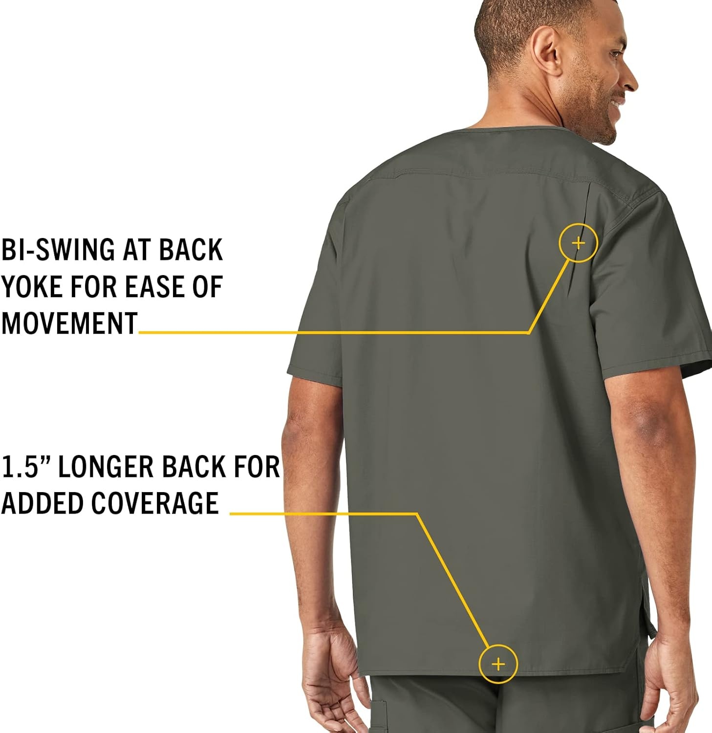 image:imageCarhartt Ripstop amp SubScrubs Scrubs for Men Utility Scrub TopsOlive