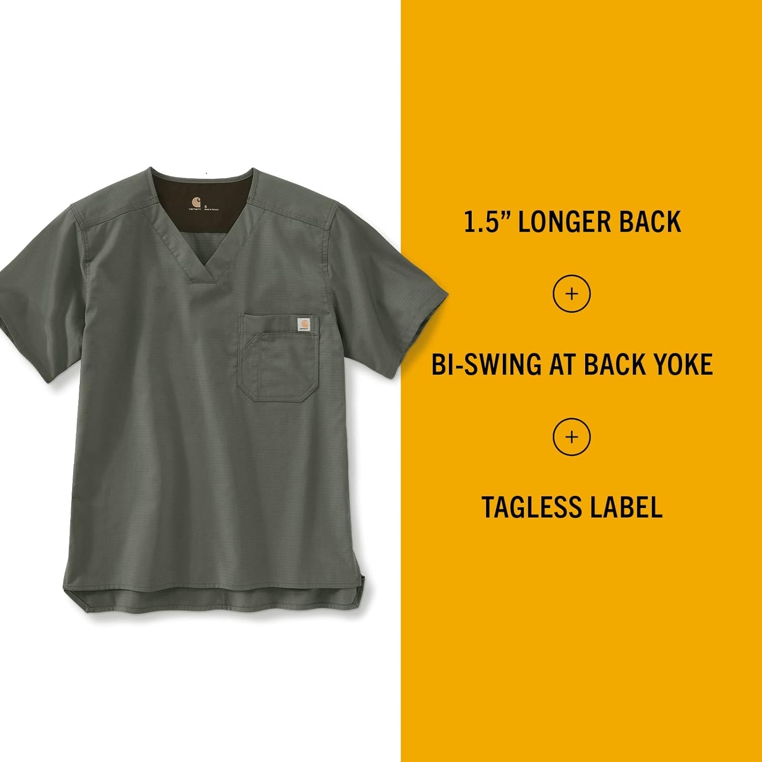 image:imageCarhartt Ripstop amp SubScrubs Scrubs for Men Utility Scrub TopsOlive