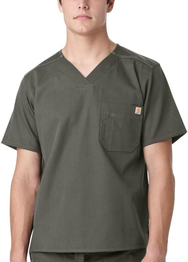 image:imageCarhartt Ripstop amp SubScrubs Scrubs for Men Utility Scrub TopsOlive