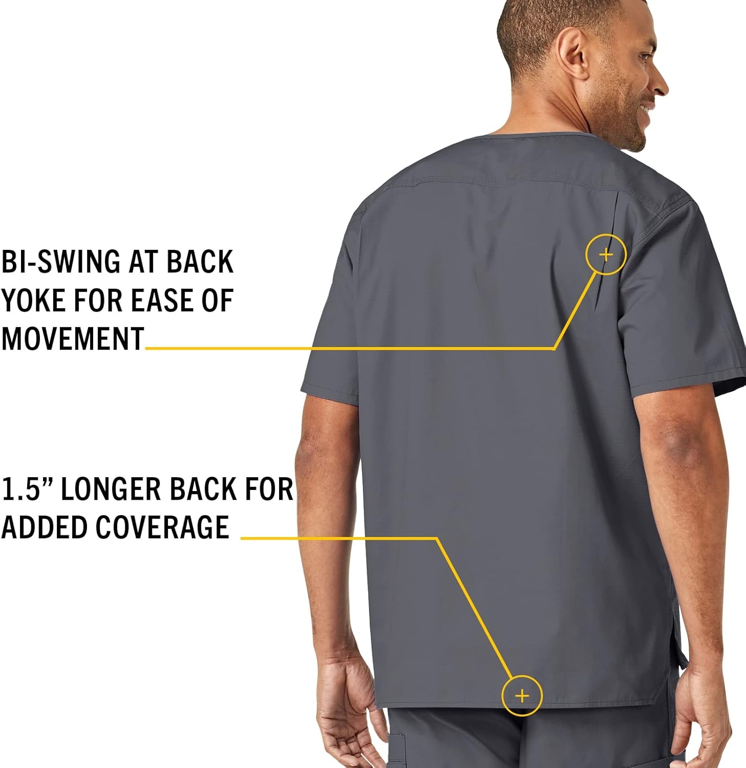 image:imageCarhartt Ripstop amp SubScrubs Scrubs for Men Utility Scrub TopsPewter