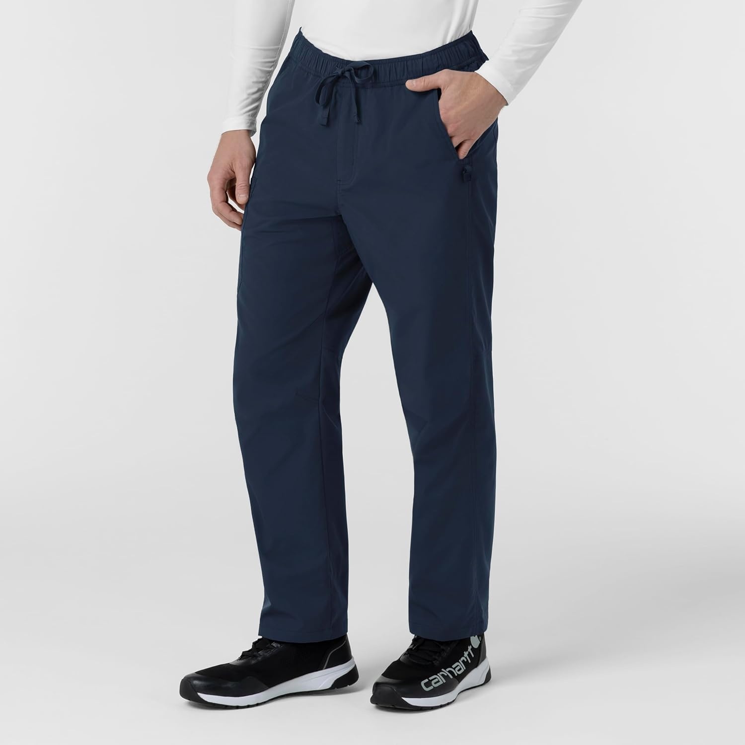 image:imageCarhartt Rugged Flex FLD Mens Ripstop Straight Leg Cargo Scrub PantNavy