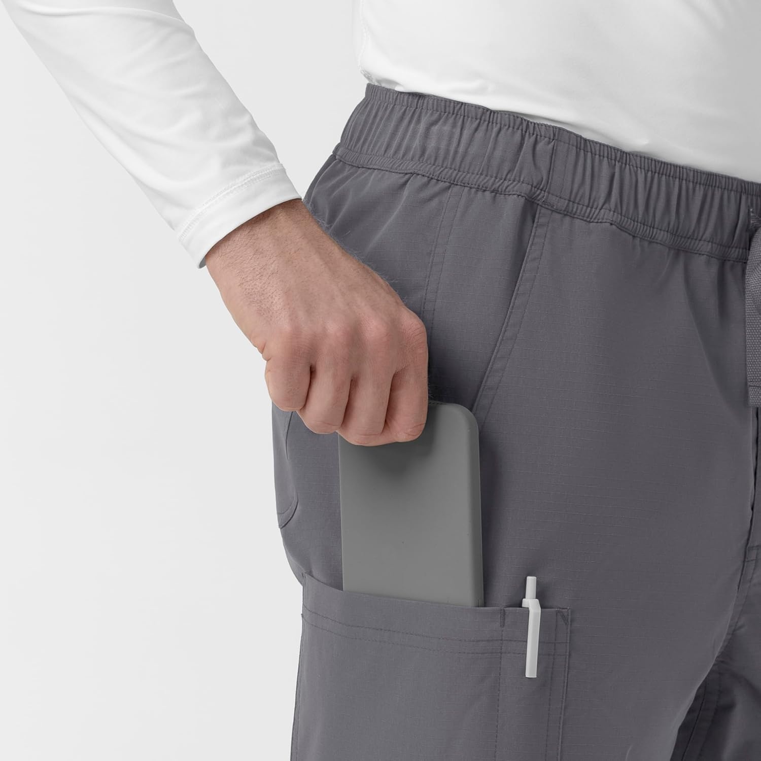 image:imageCarhartt Rugged Flex FLD Mens Ripstop Straight Leg Cargo Scrub PantPewter