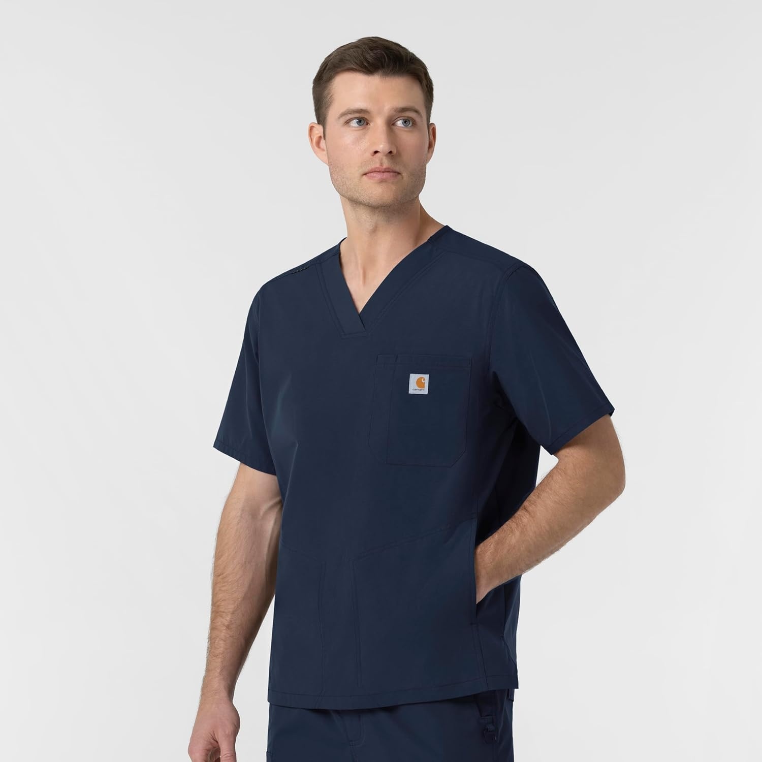image:imageCarhartt Rugged Flex FLD Mens Ripstop VNeck Scrub TopNavy