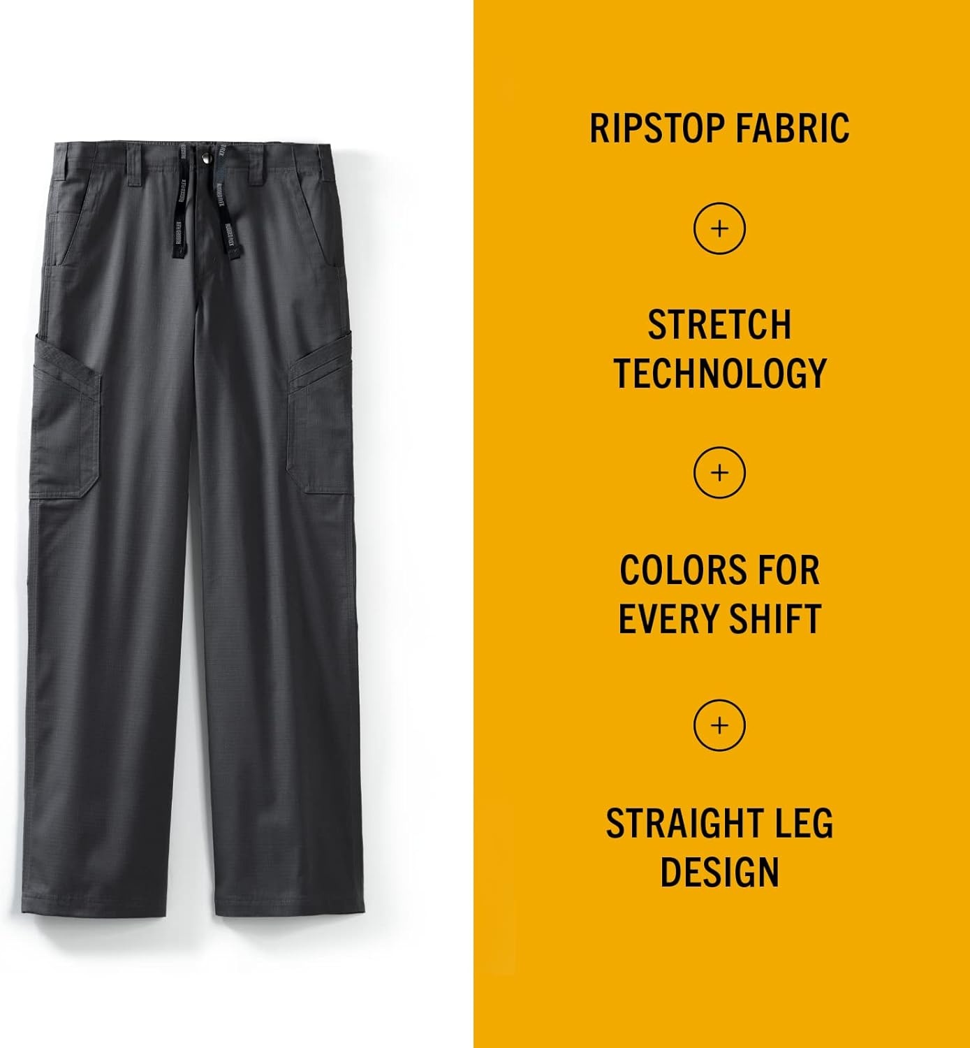 image:imageCarhartt Rugged Flex Ripstop Mens Straight Leg Cargo Scrub PantDark Pewter
