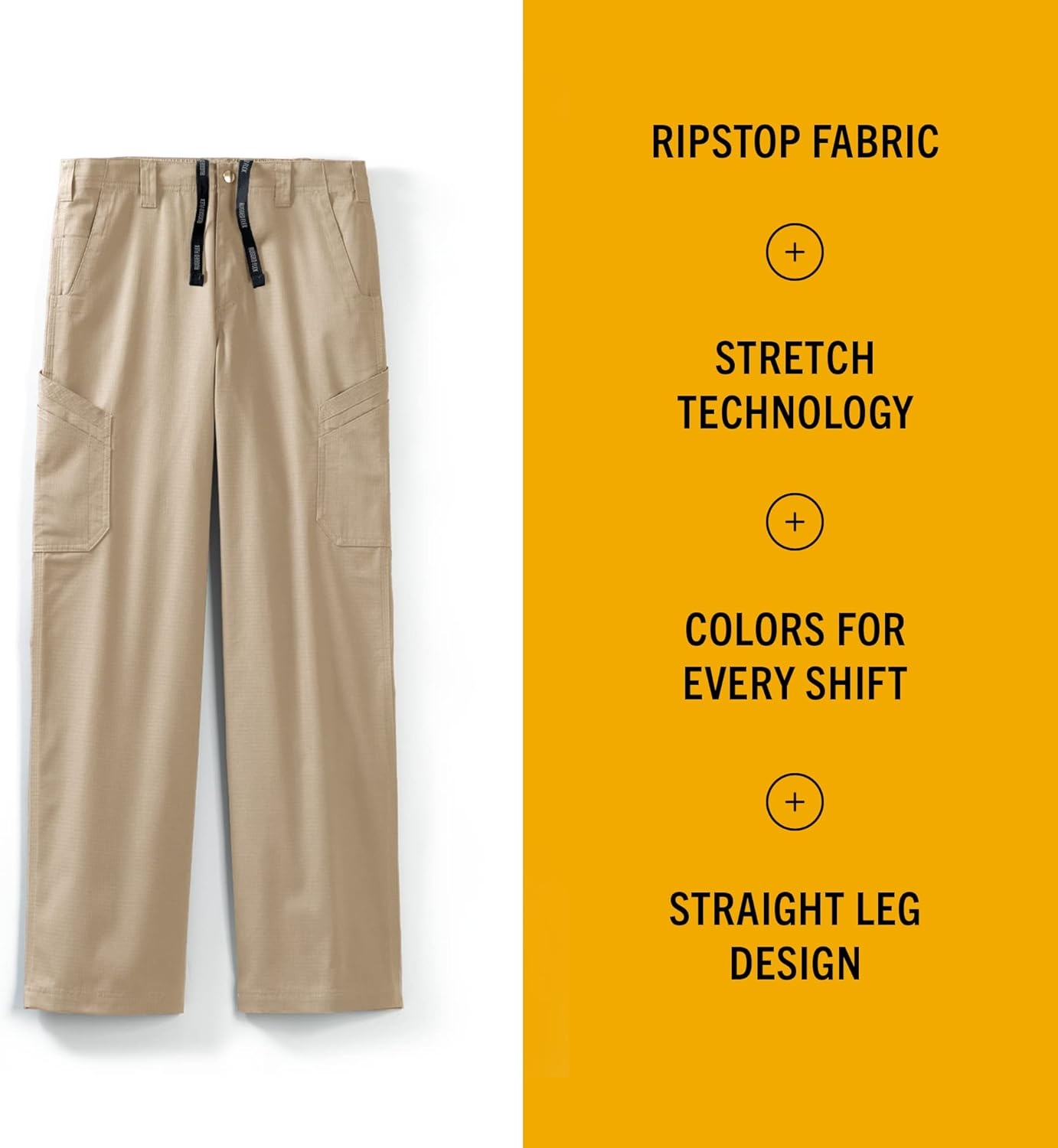 image:imageCarhartt Rugged Flex Ripstop Mens Straight Leg Cargo Scrub PantKhaki