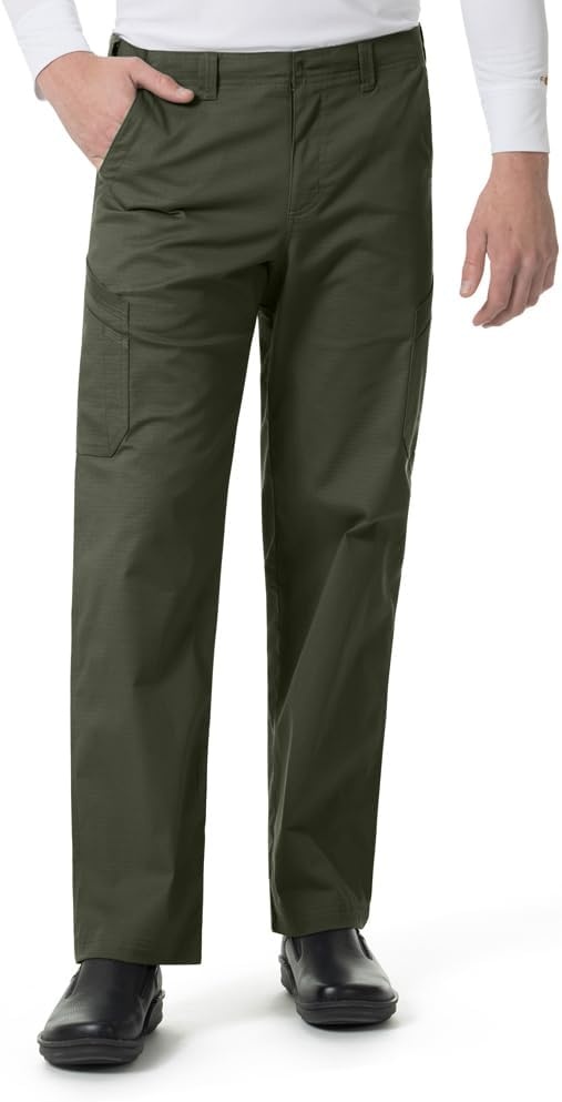 image:imageCarhartt Rugged Flex Ripstop Mens Straight Leg Cargo Scrub PantOlive