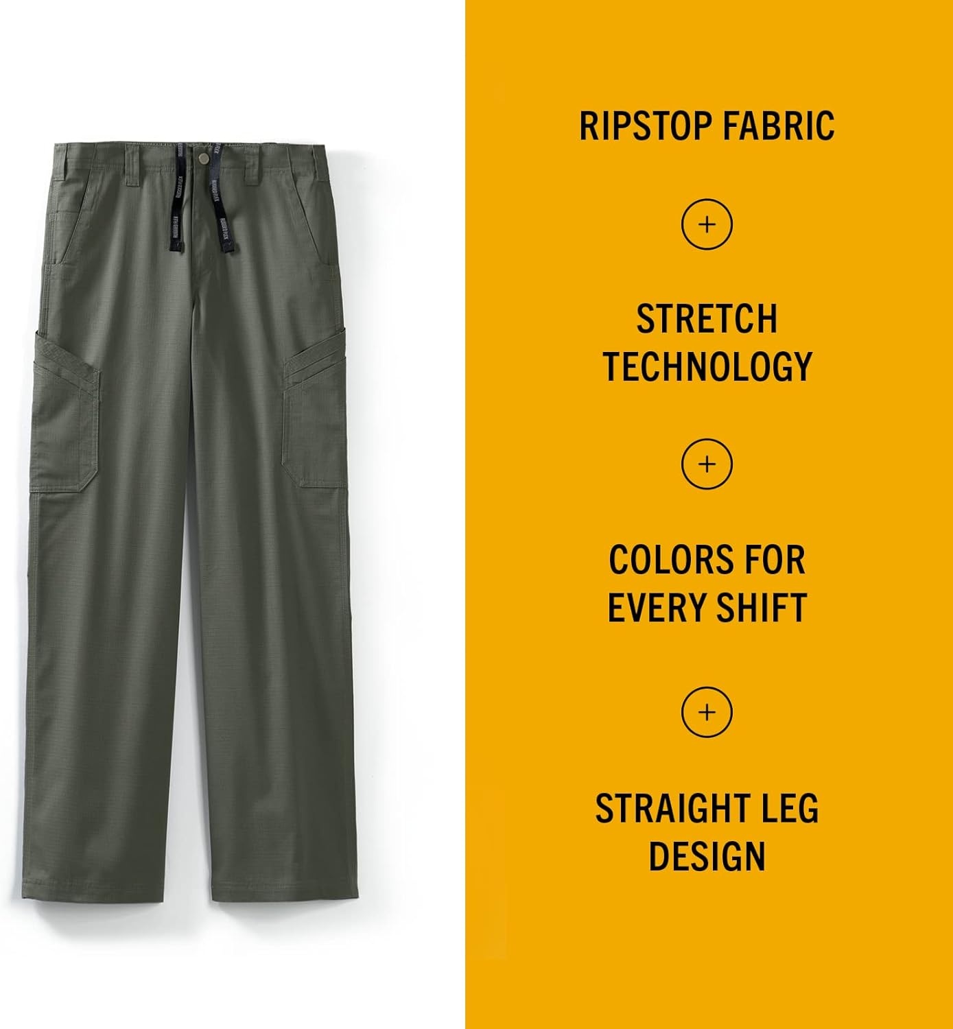 image:imageCarhartt Rugged Flex Ripstop Mens Straight Leg Cargo Scrub PantOlive