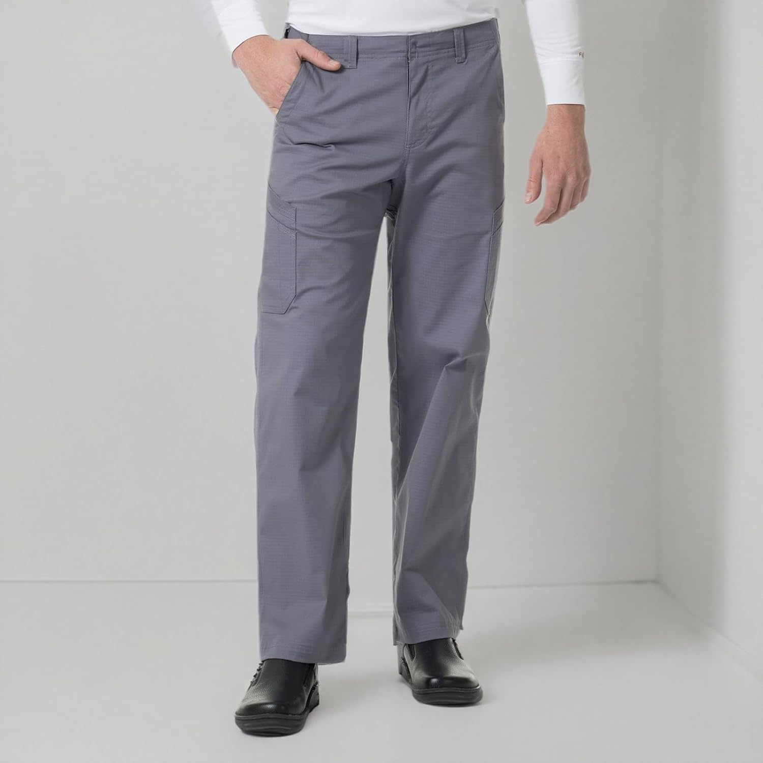 image:imageCarhartt Rugged Flex Ripstop Mens Straight Leg Cargo Scrub PantPewter