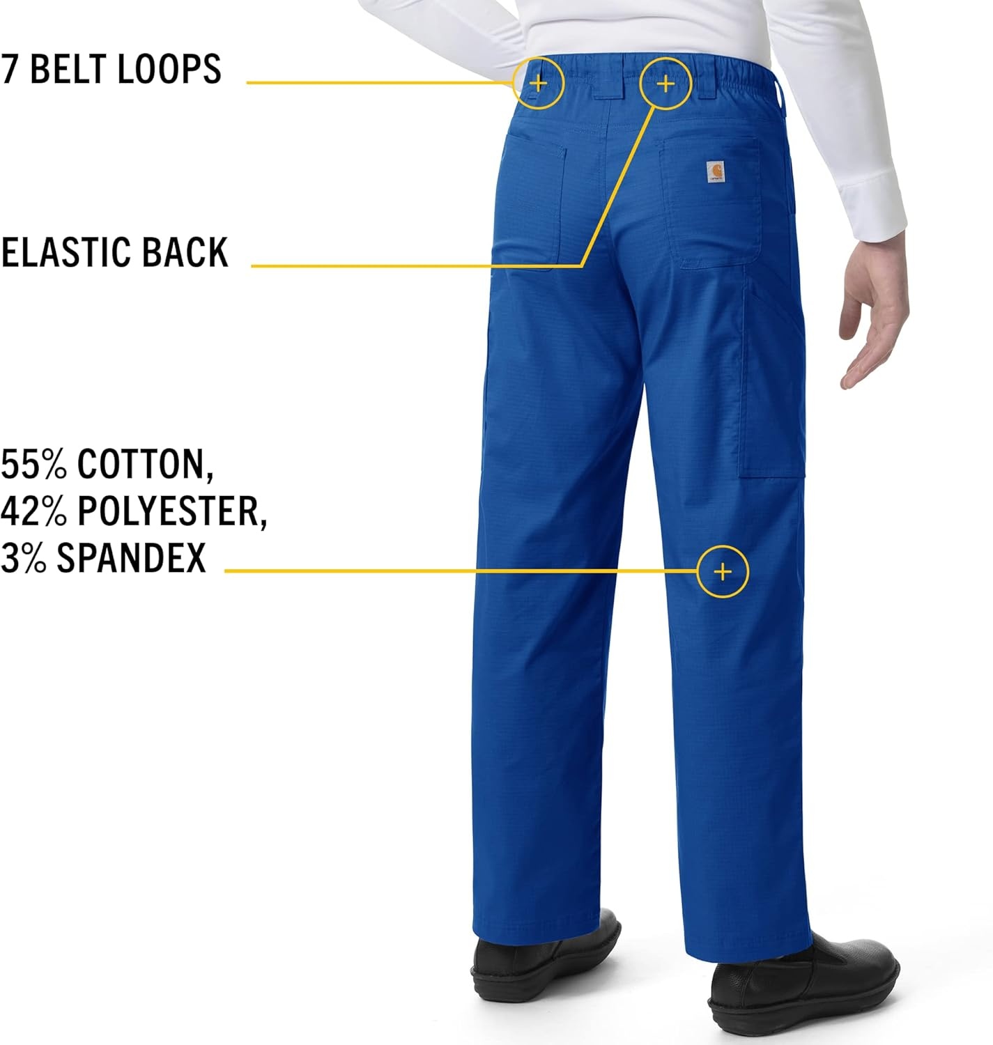 image:imageCarhartt Rugged Flex Ripstop Mens Straight Leg Cargo Scrub PantRoyal