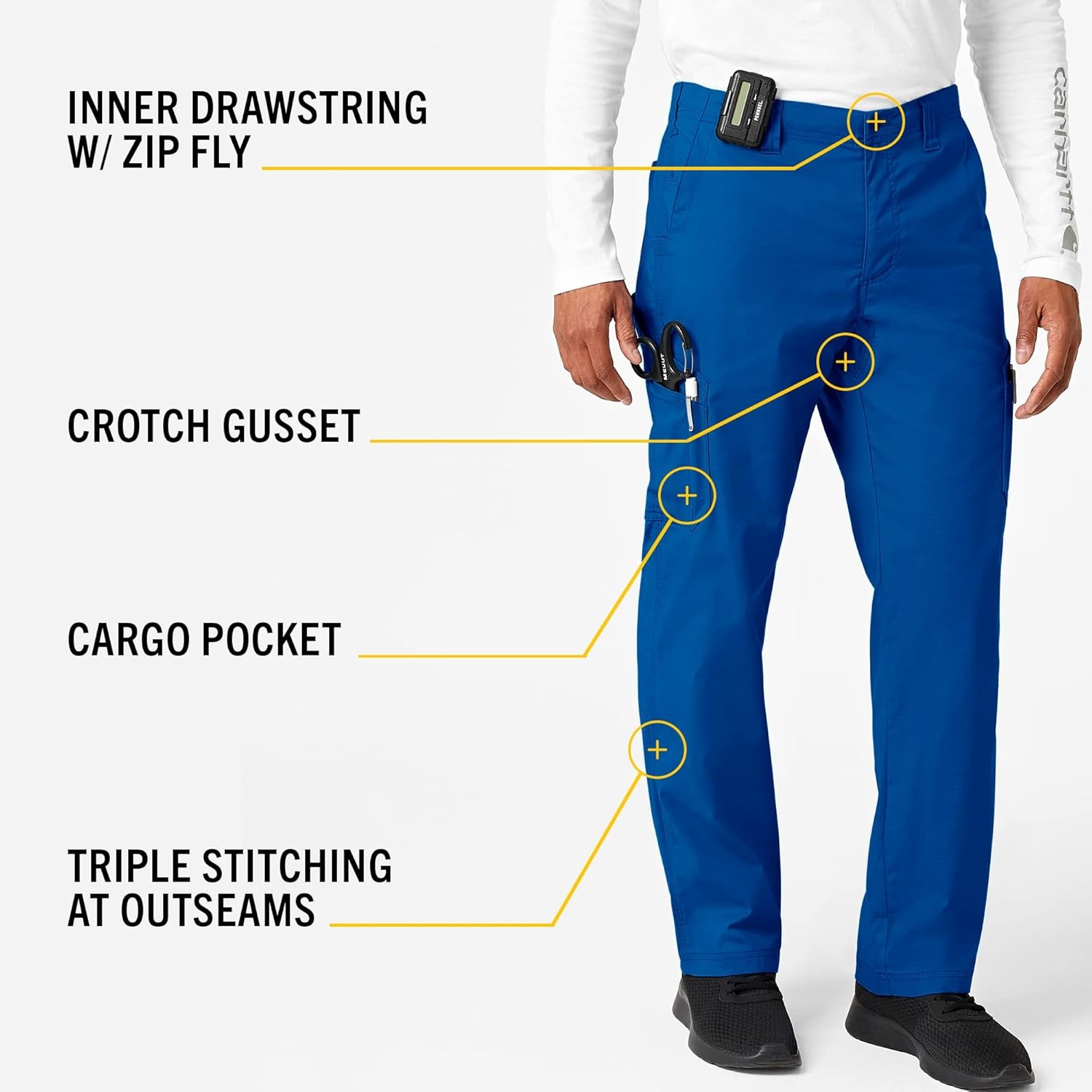 image:imageCarhartt Rugged Flex Ripstop Mens Straight Leg Cargo Scrub PantRoyal