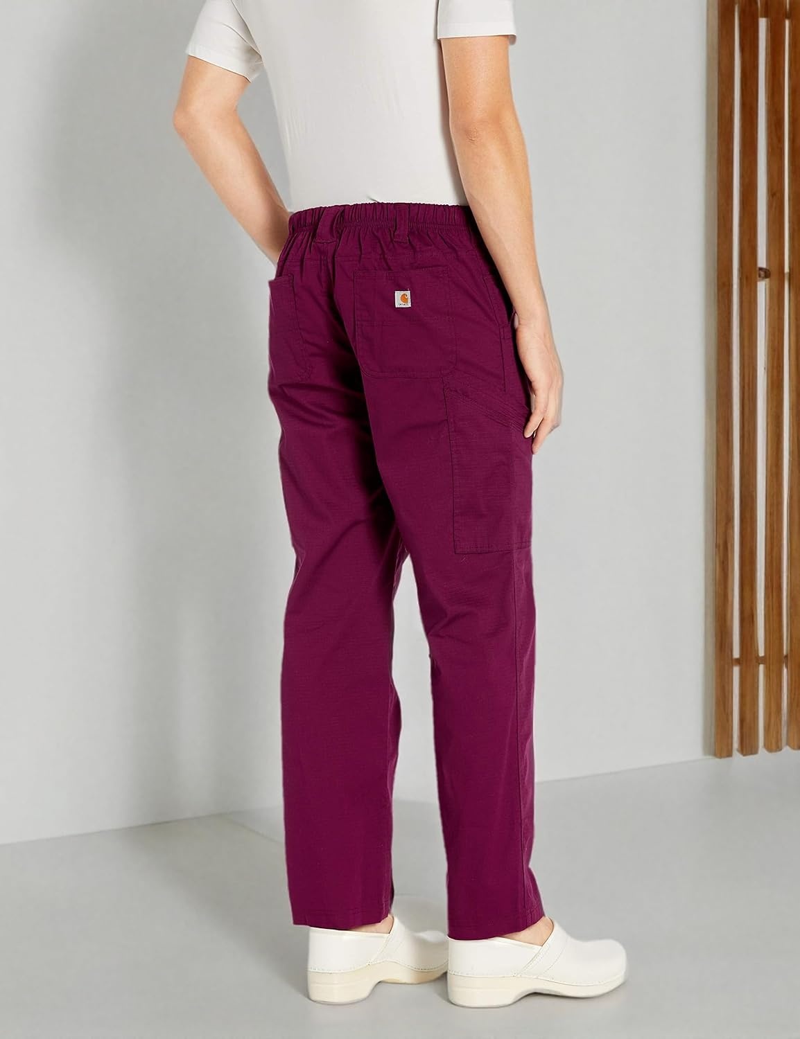 image:imageCarhartt Rugged Flex Ripstop Mens Straight Leg Cargo Scrub PantWine