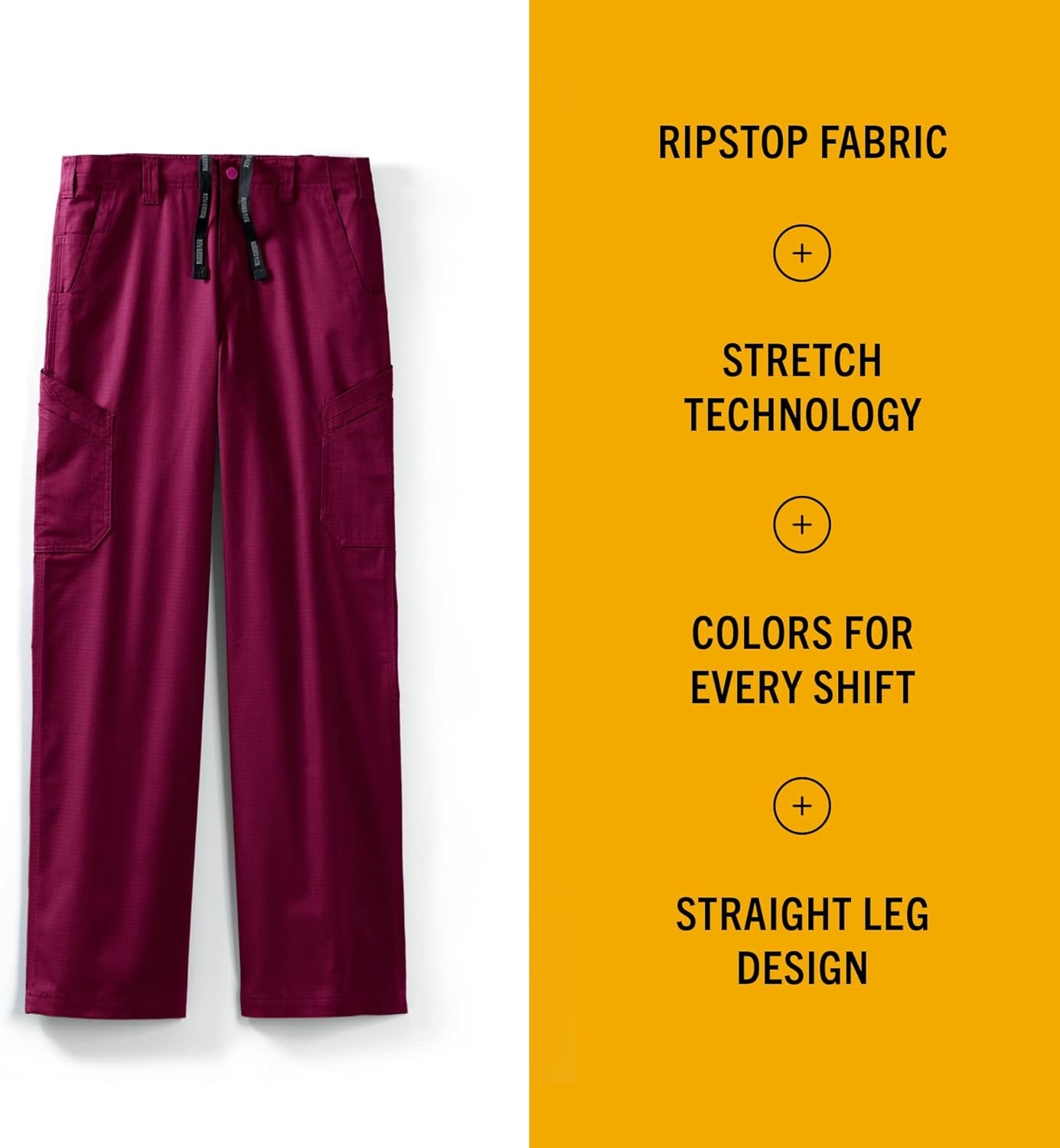 image:imageCarhartt Rugged Flex Ripstop Mens Straight Leg Cargo Scrub PantWine